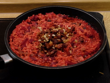 Risotto mit Roten Rüben und Kastanien